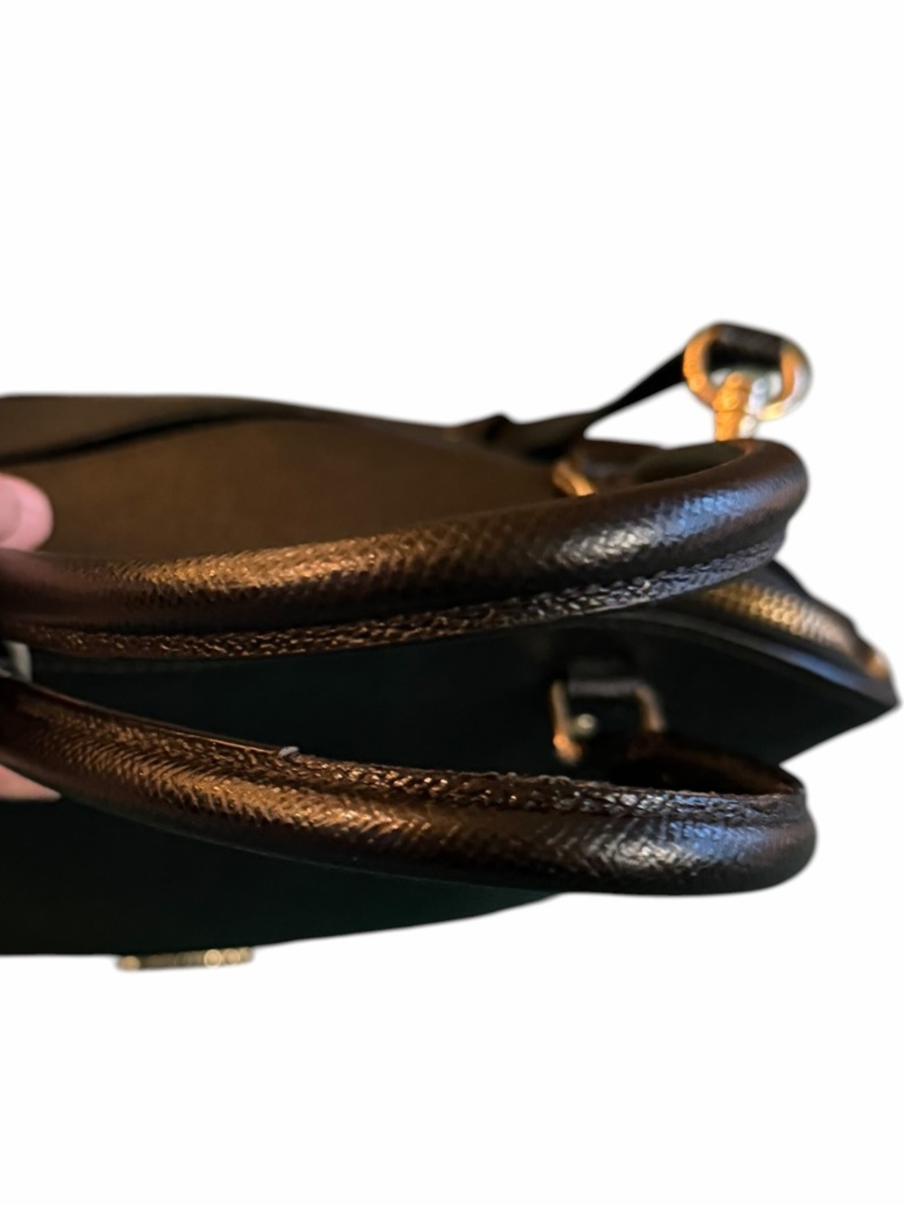 Final Sale, Bundle!✨Coach✨ Black Leather Dome Sierra Satchel Crossbody Gold - Picture 5 of 13